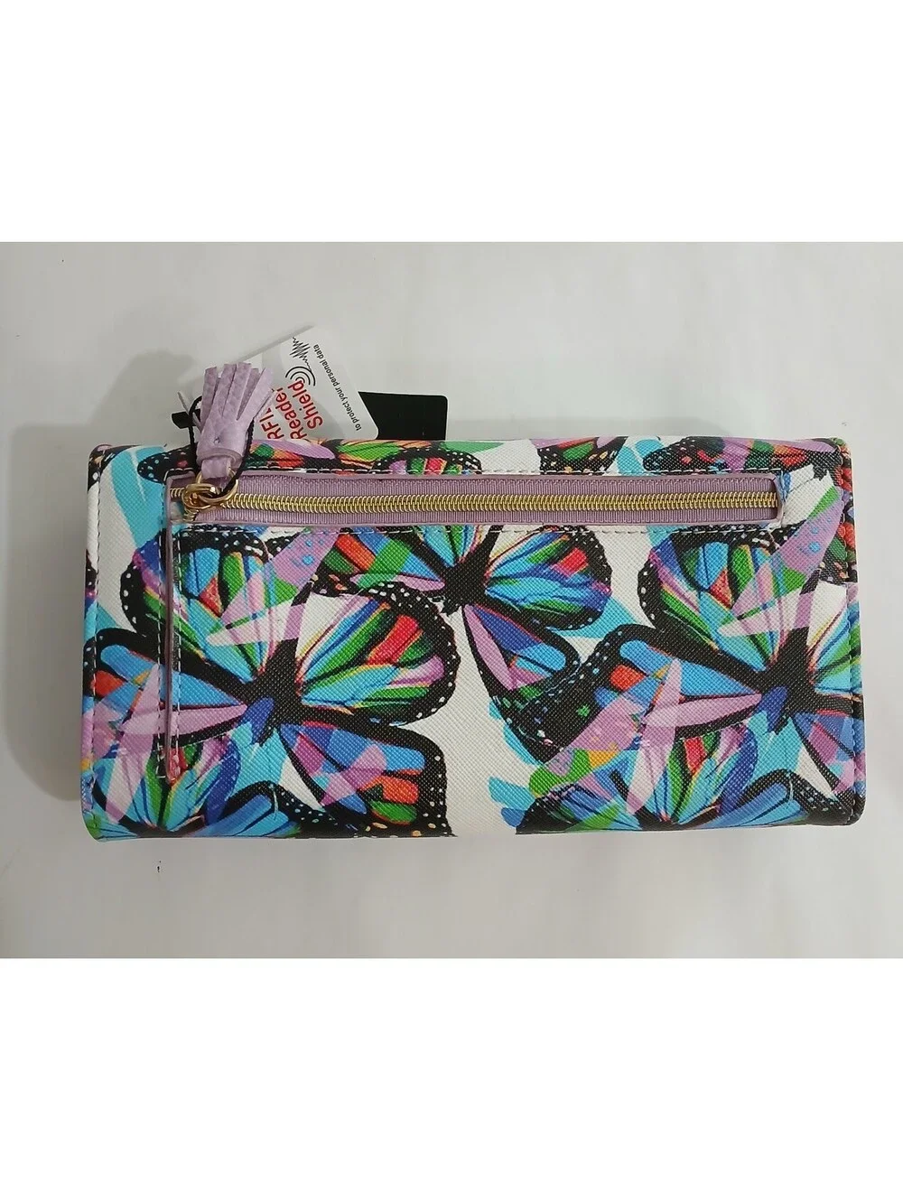 WOMEN'S JULIA BUXTON COLORFUL BUTTERFLY WALLET